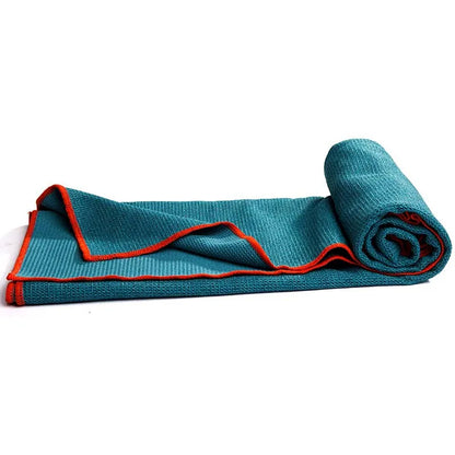 invisible anti-slip grips yoga mat towel, with a carry bag